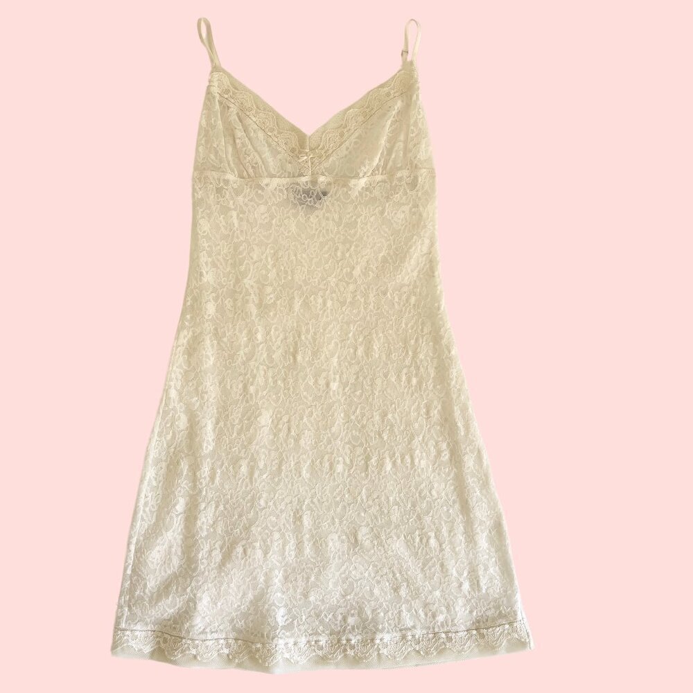 Victoria's Secret White Lace Slip